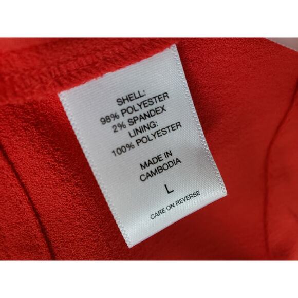 7th Avenue 2 Piece Suit Womens L/14 Red Pockets Slim Fit Notch Lapel Tie Waist - Picture 5 of 16